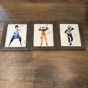 Naruto Framed Wall Art Anime (Naruto, Sasuke, Kakashi) 10 in. x 12 in. - Picture 1 of 5