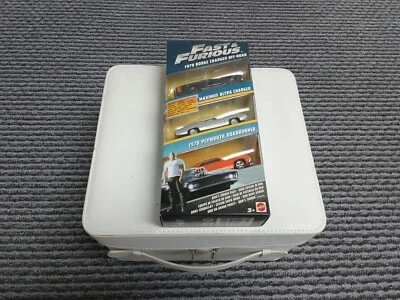 New Mattel 1970 Dodge Charger Fast & The Furious Diecast Model 3 Car Pack - Image 1 of 4
