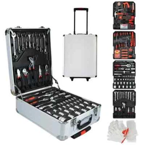 Professional Full Set Electrician Multi-function Hardware Household Toolbox - Foto 1 di 10