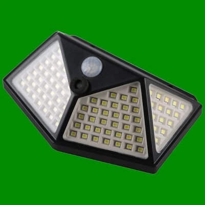 1x 100 LED Solar Powered PIR Motion Sensor Rechargeable Outdoor Security Light - Image 1 of 4