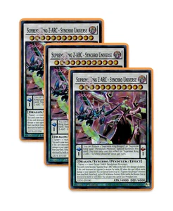 Yugioh! Supreme King Z-ARC - Synchro Universe LEDE-EN100 (SR) 1st Ed 3x - Bild 1 von 1