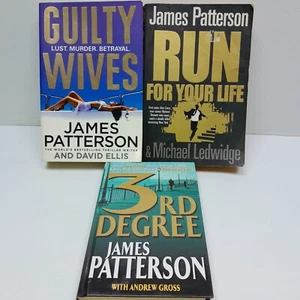 3 x James Patterson Book Bundle Thriller Crime Suspense Novels - Picture 1 of 11