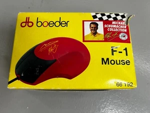 MICHAEL SCHUMACHER COLLECTION F-1 MOUSE BY BOEDER NEVER USED IN ORIGINAL BOX - Picture 1 of 3