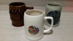 Lote de 3 piedras de cerveza Tankards Las Vegas cada una de aproximadamente 5" de alto - Imagen 1 de 7