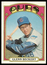 1972 Topps Glenn Beckert  EX Chicago Cubs #45A