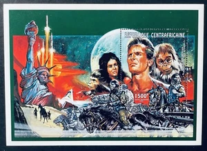 CENTRAL AFRICA PLANET OF THE APES STAMPS 1995 MNH ENTERTAINERS CHARLTON HESTON - Picture 1 of 1