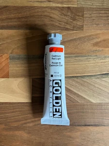 Tubo Acrílico Cuerpo Pesado Dorado Cadmio Rojo Luz 59 ml Serie 9 #1090 - Imagen 1 de 2