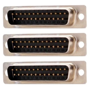 3x D-SUB DB25 25-Pin DB 25 RS232 Male Assembly Solder Plug Connector Cup Socket - Picture 1 of 6