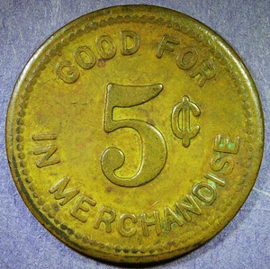 Vintage Kadena Japan Air Base NCO OPEN MESS 5 cent token. - Picture 1 of 4