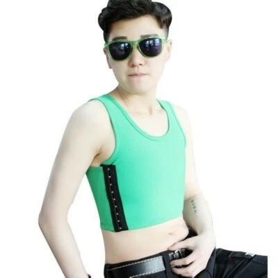Short Chest Breast Binder Breathable Undershirts Lesbian Les FTM Tomboy Oversize