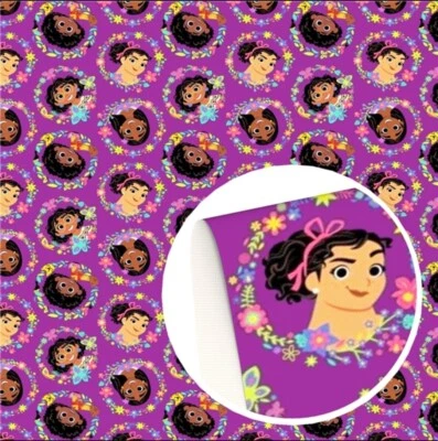 Encanto FAUX LEATHER SHEET 8.75" x 12" WHOLESALE 1156462 Cartoon Movie LITCHI