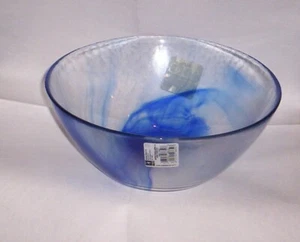 Bormioli Rocco Glas Servierschüssel Kobaltblau Wirbel 9" - Bild 1 von 2