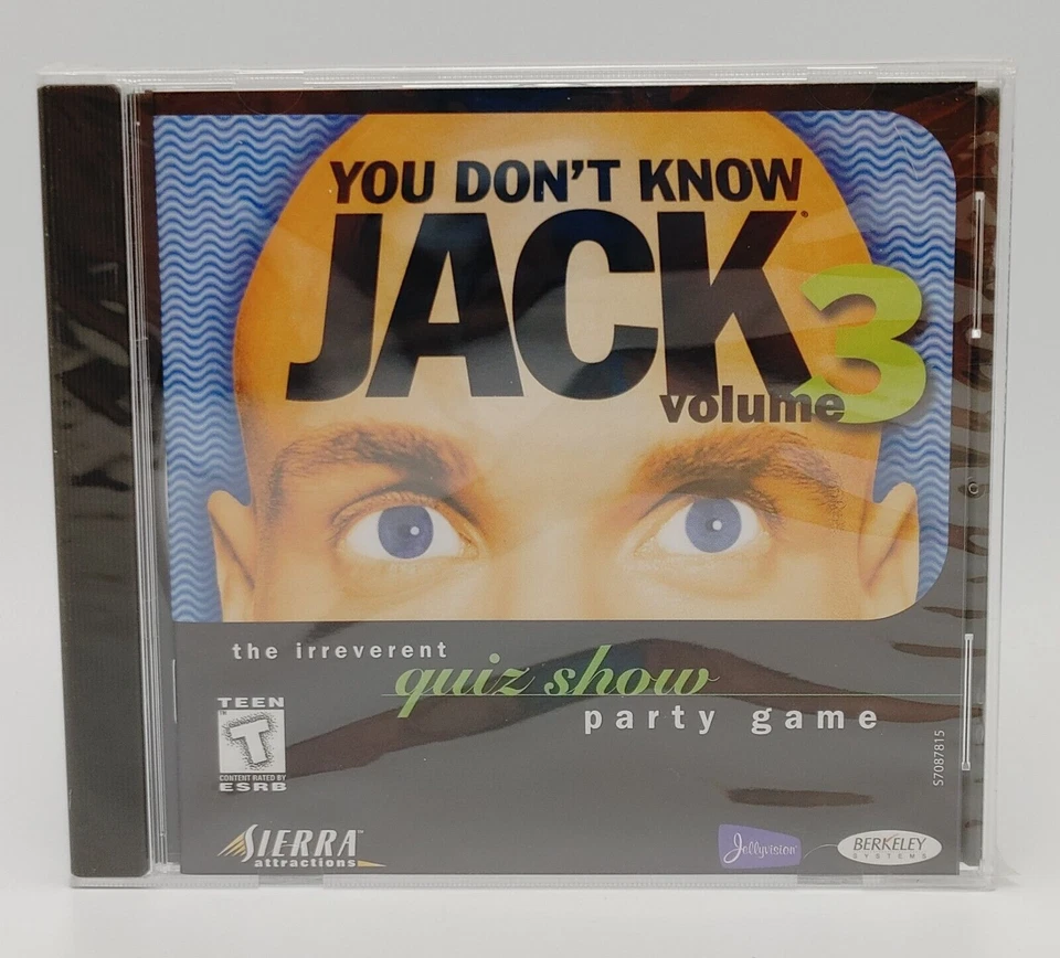 YOU DONT KNOW JACK Quiz Show Party Game  Volume 3 PC Windows / Mac 1999 New - Image 1 of 3