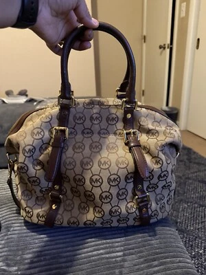 Michael Kors large Women’s Signature Gently Used Purse - Image 1 of 4