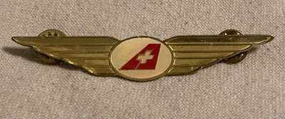 INSIGNIA DE ALFILER DE ALAS DE SWISSAIR AIRLINES INSIGNIA DE AVIACIÓN DE COLECCIÓN TRIPULACIÓN Foto 1 de 4