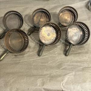 6 Vintage Kupfer und Messing Griff Gewürz Halter Auflaufförmchen Serviergeschirr - Bild 1 von 14