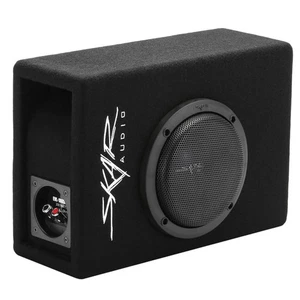 6.5 Low Profile Subwoofer Enclosure Compact Loud Bass Speaker System Black - Picture 1 of 7