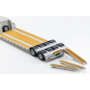 Semi-Trailer KS67376GY Low wTrack# Original Gray Kyosho 1/43 Bed NIPPOM TREX - Picture 1 of 3