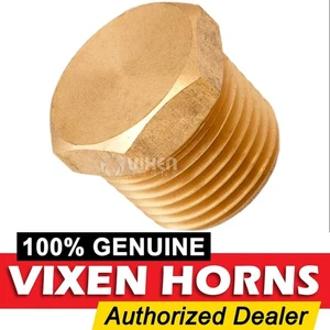 ¼" NPT BRASS HEX HEAD MALE PLUG FITTING FOR PIPE/WATER/AIR TANK/BOAT VXA7514 - Picture 1 of 2