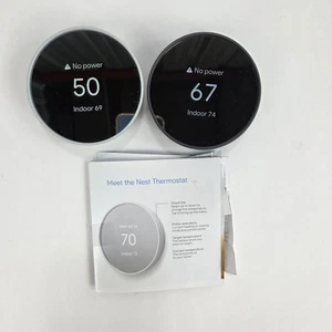 Lof Of 2 - Goolge Nest Smart Programmable Wifi Thermostat G4CVZ **NOT TESTED** - Picture 1 of 7