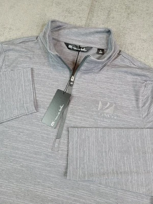 全新带标签 Travis Mathew 毛衣女式 XL Crestview 1/4 拉链性能高尔夫套衫 — 第 1/4 张图片