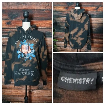 Sudadera con Capucha Chemistry Talla M Marrón Tie Dye Calavera Energía Positiva Sudadera con Capucha  Foto 1 de 4