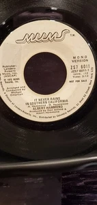 ALBERT HAMMOND 7" 45 RPM "It Never Rains in Southern California" PROMO VG+ cond. - Picture 1 of 2
