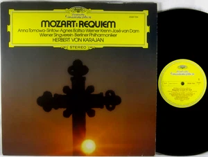 DGG 1976 Mozart REQUIEM Karajan TOMOWA-SINTOW Baltsa VANDAM Germany 2530 705 NM - Picture 1 of 3