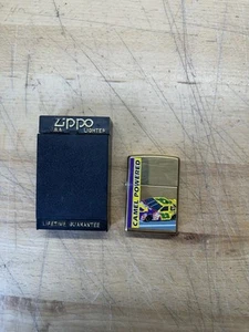 1997 ZIPPO Nascar Camel Powered Racing Brass Lighter w/ OMP Box - Picture 1 of 4