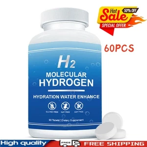60X Hydrogen Water Tablets,8PPM Hydrogen Tablet for Drinking Water, H2 Molecular - Picture 1 of 10