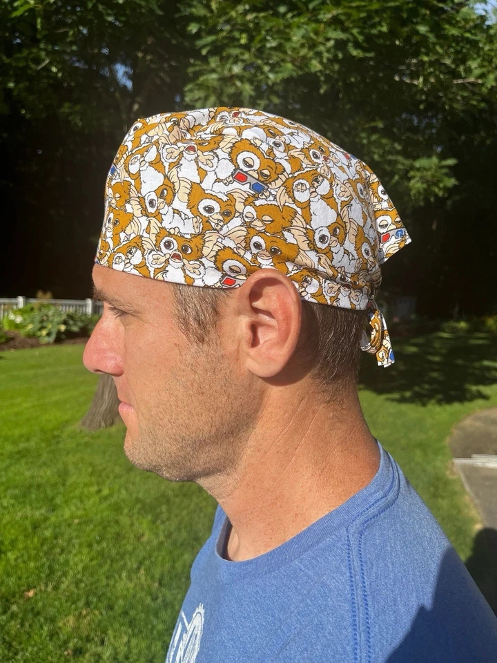 Gremlins mogwai gizmo skull scrub surgical OR hat surgery cap mens - Image 1 of 1
