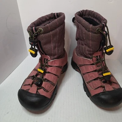 Keen Invierno Nieve Invierno Botas Negro Rosa Niñas Jóvenes Talla 1 Foto 1 de 4