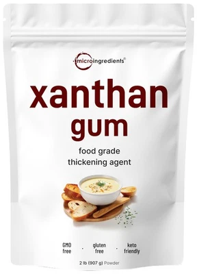 Xanthan Gum Powder 2lb 32oz Premium Quality for KetoBaking Diet Unflavored Th - Image 1 of 4