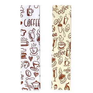 100 Sacchetti di Foglio Stampati, Sacchetti di Imballaggio Caffè in Foil, Sacchetti di Bastoncini Caffè Termosigillanti - Foto 1 di 12