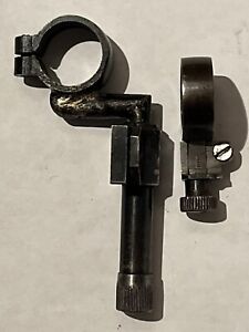 Rare very early vintage side scope mount rings Malcolm for Winchester 73 (??)