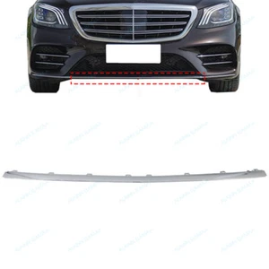 Front Bumper Molding Trim Fit For Mercedes Benz S W222 S450 S560 S350 2018-2020 - Picture 1 of 3