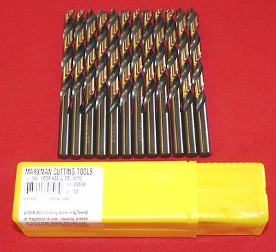 Brocas Jobber 11/32" preto e dourado Morse Marxman MX1080608 EUA - Imagem 1 de 4