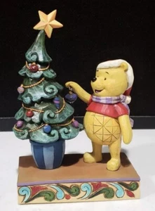JIM SHORE DISNEY TRADITIONS 2014 WINNIE THE POOH "TRIM THE TREE WITH ME" - Picture 1 of 9