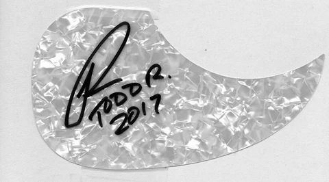 Singer Songwriter Todd Rundgren Signed Guitar Pick COA Cover