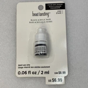 Bead Landing Mood Jewelry Black Acrylic Base Color Shifting Jewelry Making - Picture 1 of 7