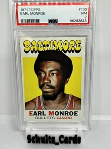 1971 Topps #130 Earl Monroe Baltimore Bullets PSA 7 HOF - Picture 1 of 2
