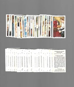 CIGARETTE CARDS. Gallaher Tobacco. Famous Film Scenes. (Full Set of 48). (1935). - Picture 1 of 1