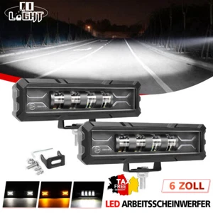 2x Fernscheinwerfer LED Anbau BLACK MAGIC für weitreichende Ausleuchtung LKW 12V - Bild 1 von 9