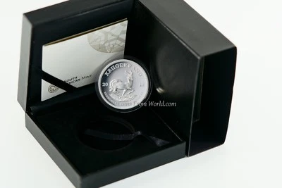 South Africa 2018 1 Rand Krugerrand 1oz. Silver Proof Coin Coa Box - Image 1 of 4