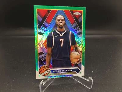 Reggie Jackson 2023-24 Topps Chrome Green Refractors #168 Nuggets - Image 1 of 2