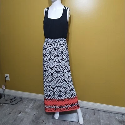 Vintage Y2K Three Pink Hearts Trixxi Tank Maxi Dress XS Boho - Image 1 of 4