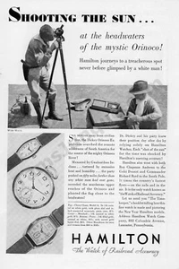 1931 Hamilton Watches Vintage Collectible Print AD Railroad Accuracy (245) - Bild 1 von 1