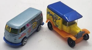 1999 Hot Wheels VW Delivery Van SPONGEBOB • 1921 Ford Model T SQUIDWARD - Picture 1 of 10