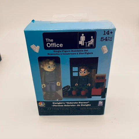 🔥The Office Single Figure Dwight's Schrute Farms Buildable Set PhatMojo NEW Cover