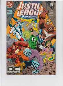 JUSTICE LEAGUE INTERNATIONAL #60 (DC Universe UPC Logo Variant) VF+ 1994 - Picture 1 of 2